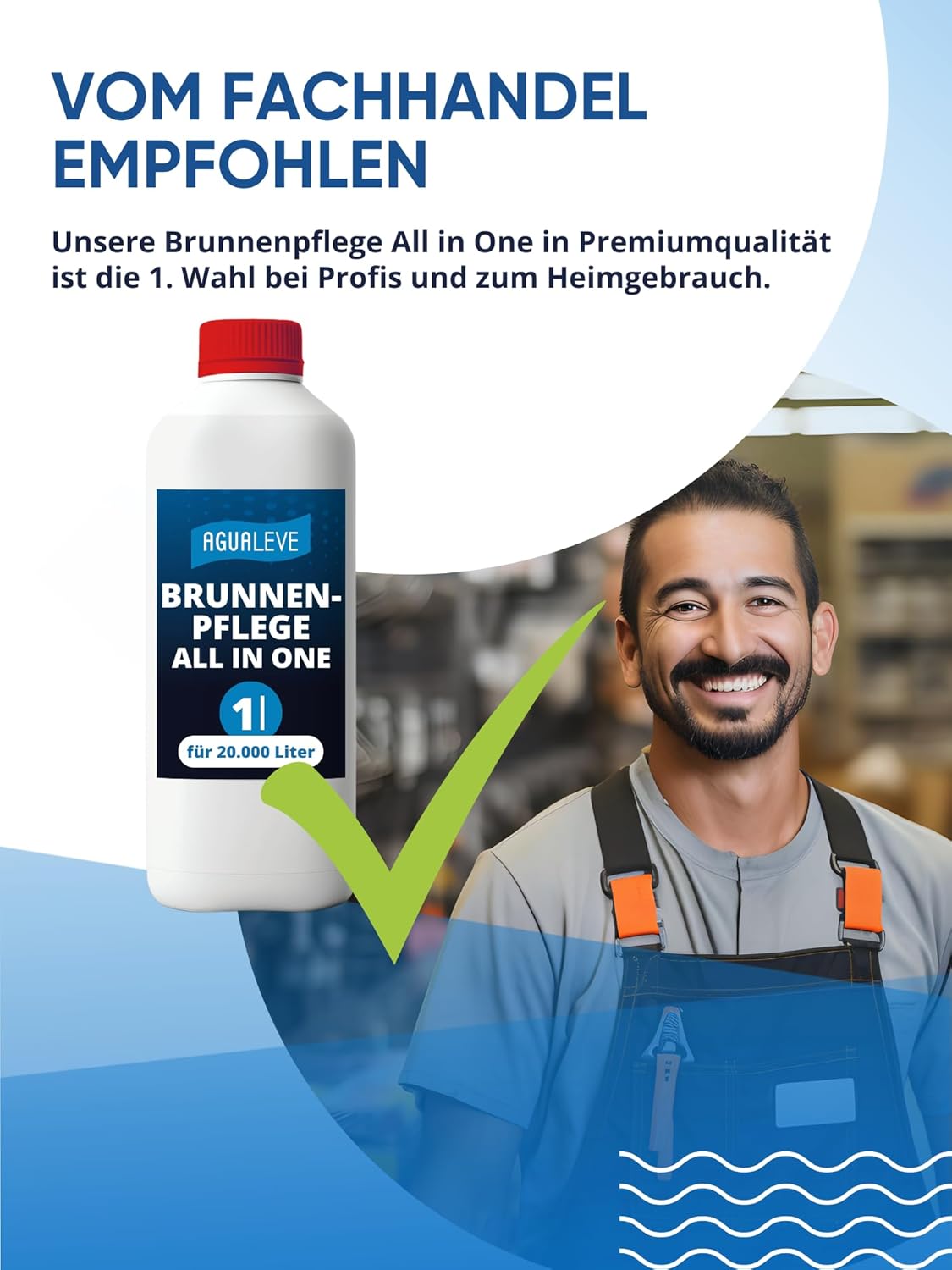AGUALEVE® Brunnenpflege All in One 1 Ltr.