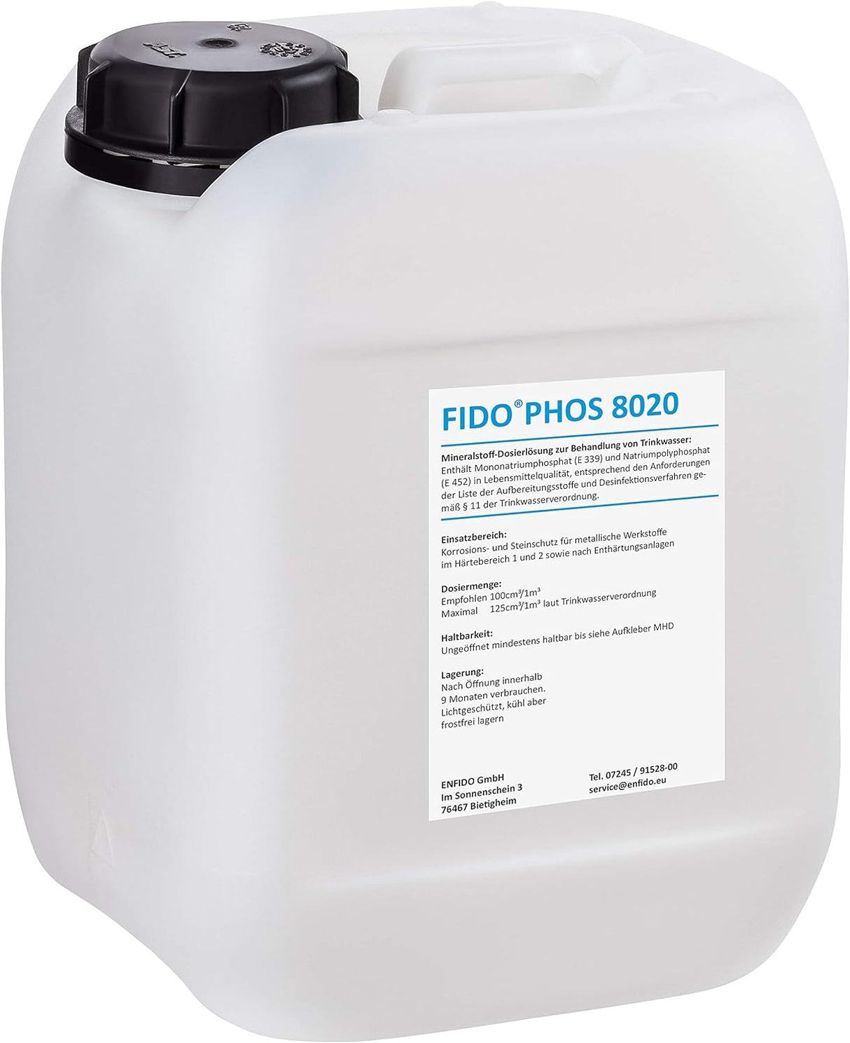 FIDOPHOS 8020 Dosierlösung (im 10 Ltr. und 20 Ltr. Kanister erhältlich)