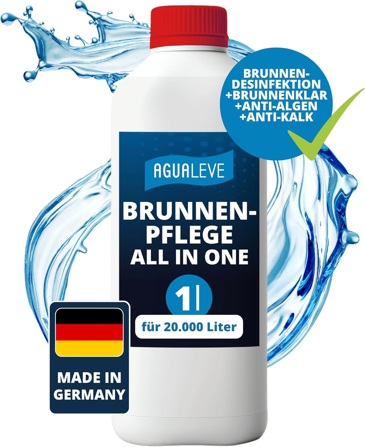 AGUALEVE® Brunnenpflege All in One 1 Ltr.