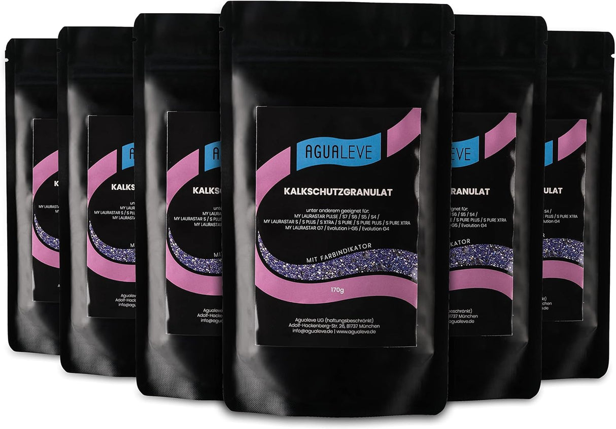 AGUALEVE Kalkschutzgranulat für LAURASTAR Bügelsysteme (als 1x 170g, 3x 170g und 6x 170g erhältlich)