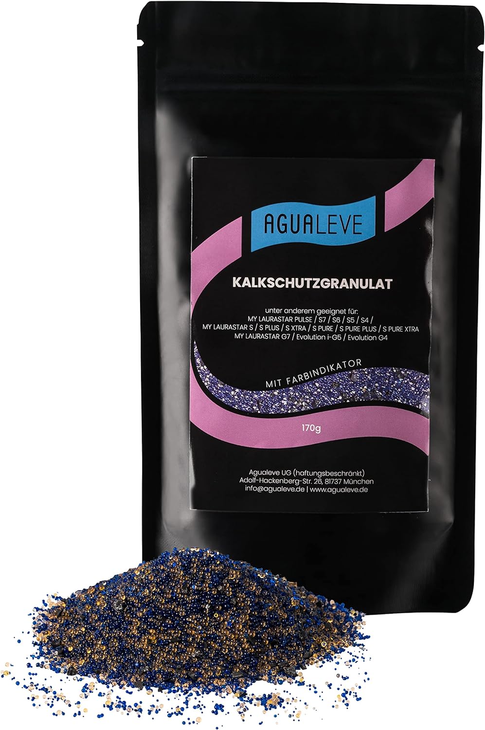 AGUALEVE Kalkschutzgranulat für LAURASTAR Bügelsysteme (als 1x 170g, 3x 170g und 6x 170g erhältlich)