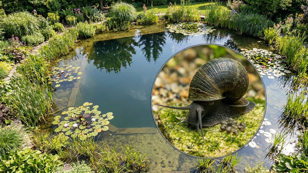 Wasserschnecken im Gartenteich