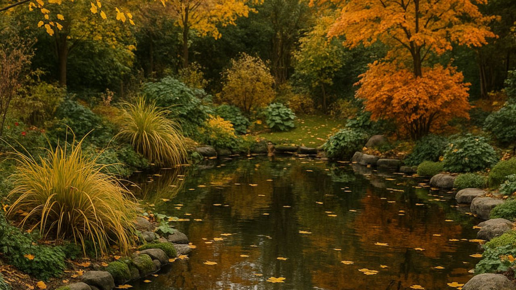 Teichpflege im Herbst