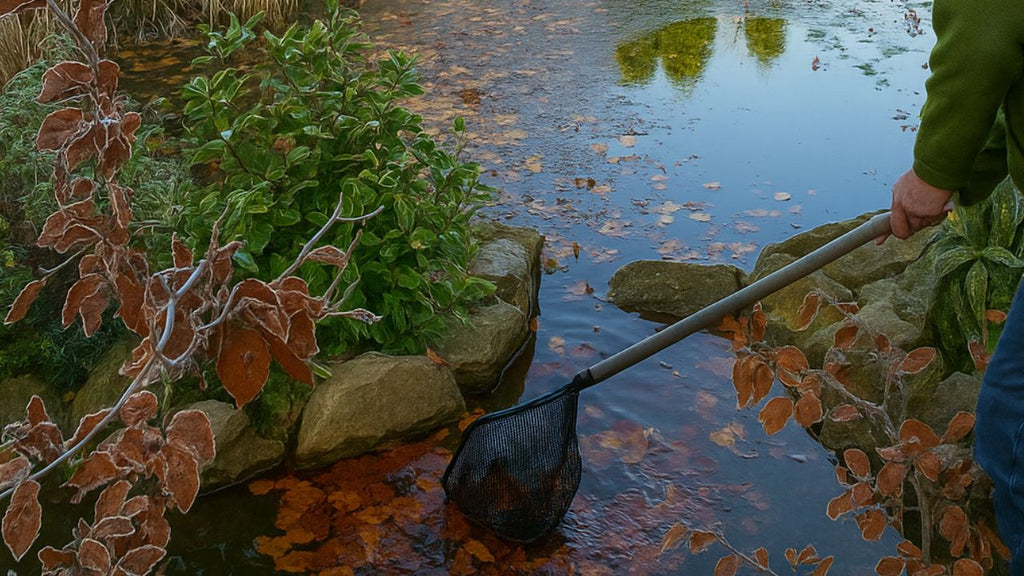 Teich winterfest machen