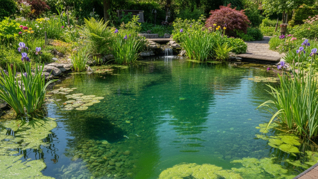 Teich grünes Wasser