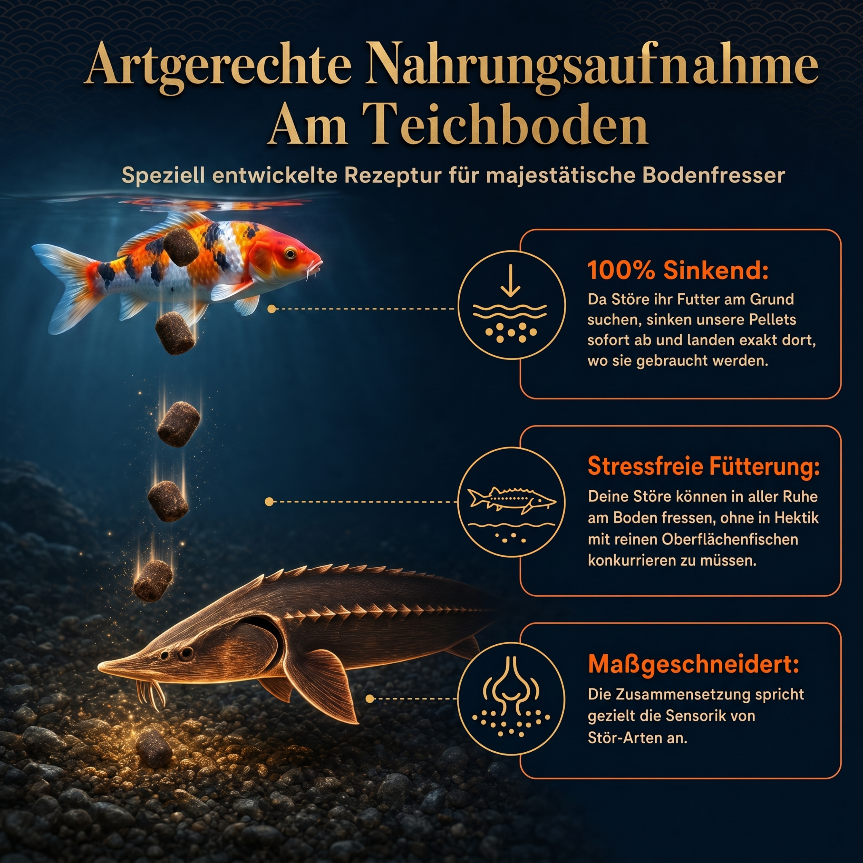 PRO STÖR Störfutter Pellets ganzjährig | sinkende Pellets 4,5 mm