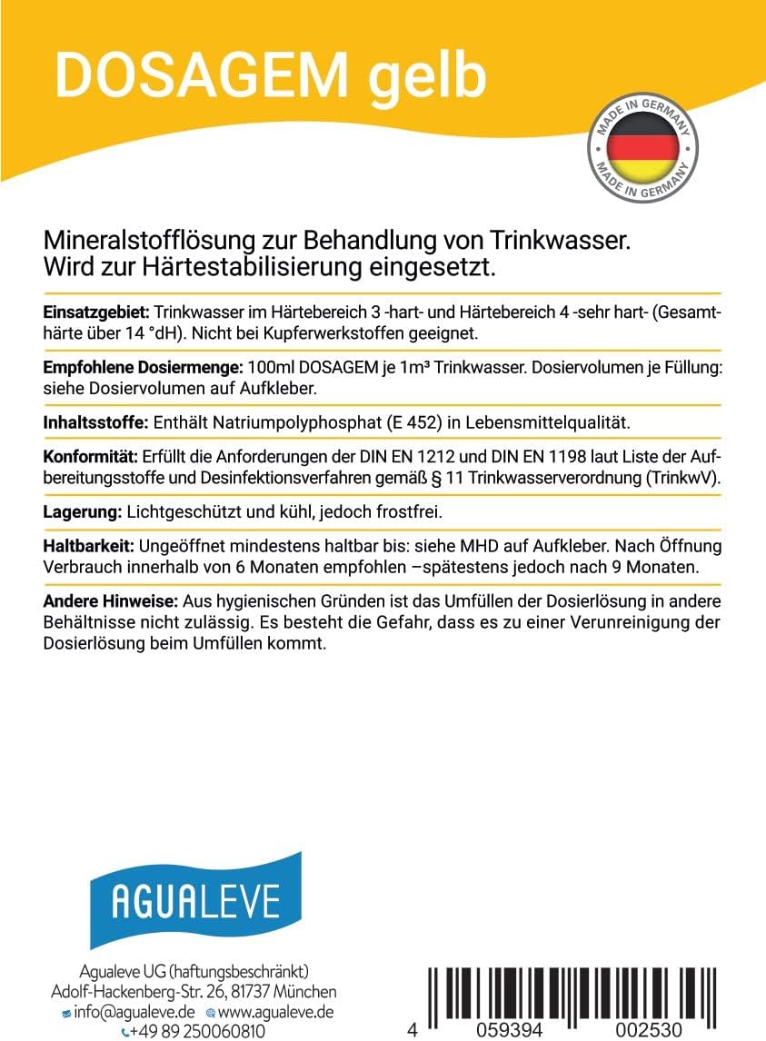 DOSAGEM gelb Dosierlösung (10 l oder 20 l Kanister)