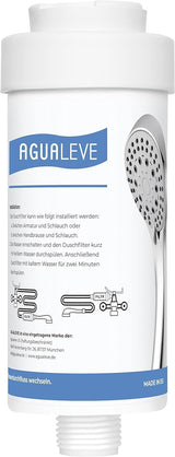 Wasserfilter Dusche (in chrom, weiß und schwarz erhältlich)