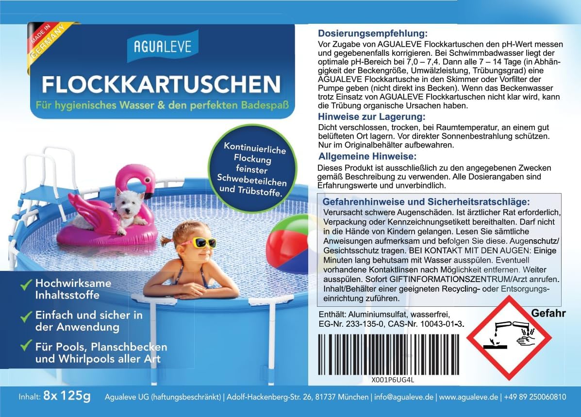 Flockkartuschen Pool 1kg (8x125g)
