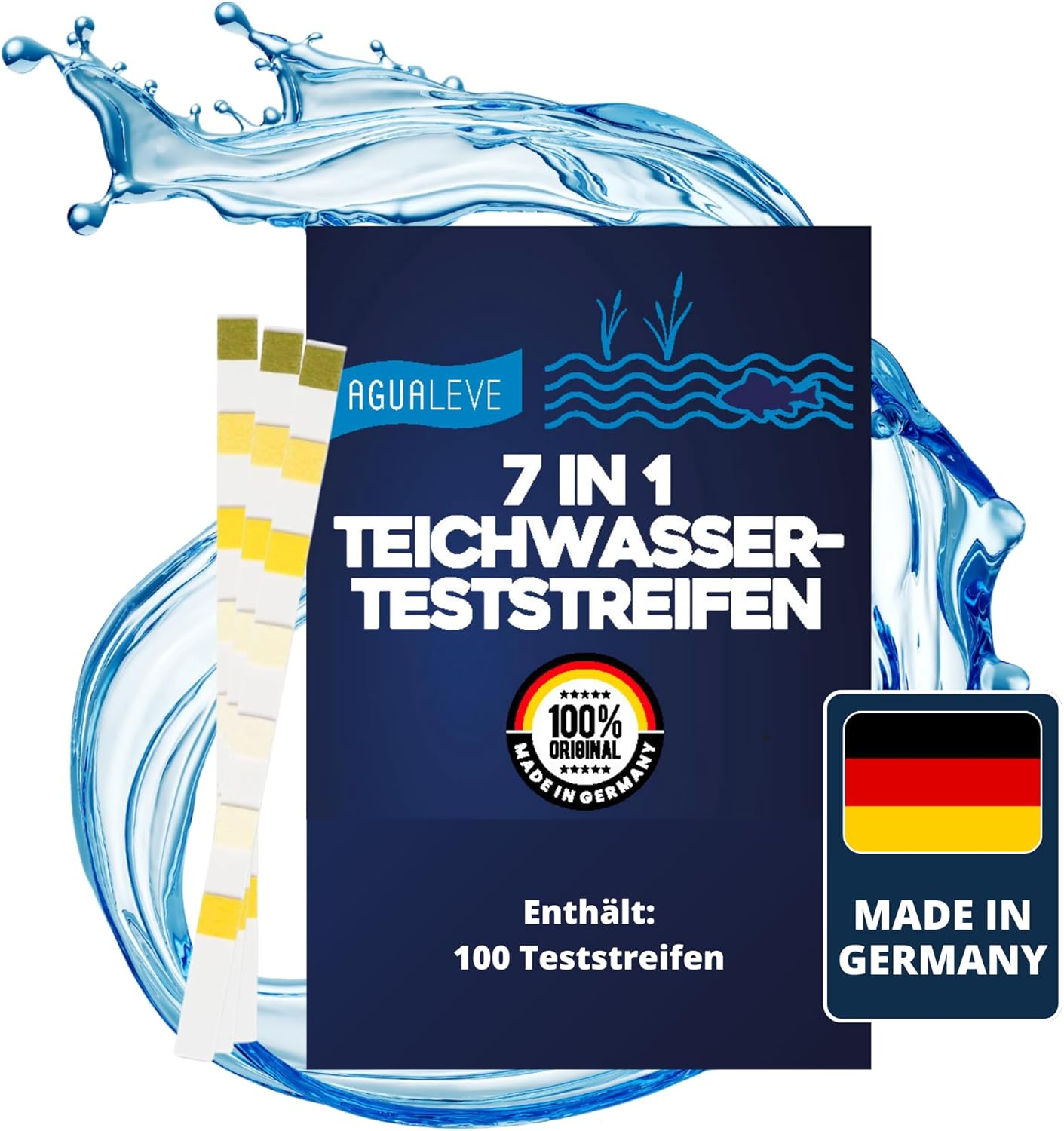 7-in-1 Teichwasserteststreifen – Basis für Ihren individuellen Teichpflegeplan