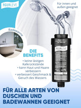 Wasserfilter Dusche (in chrom, weiß und schwarz erhältlich)