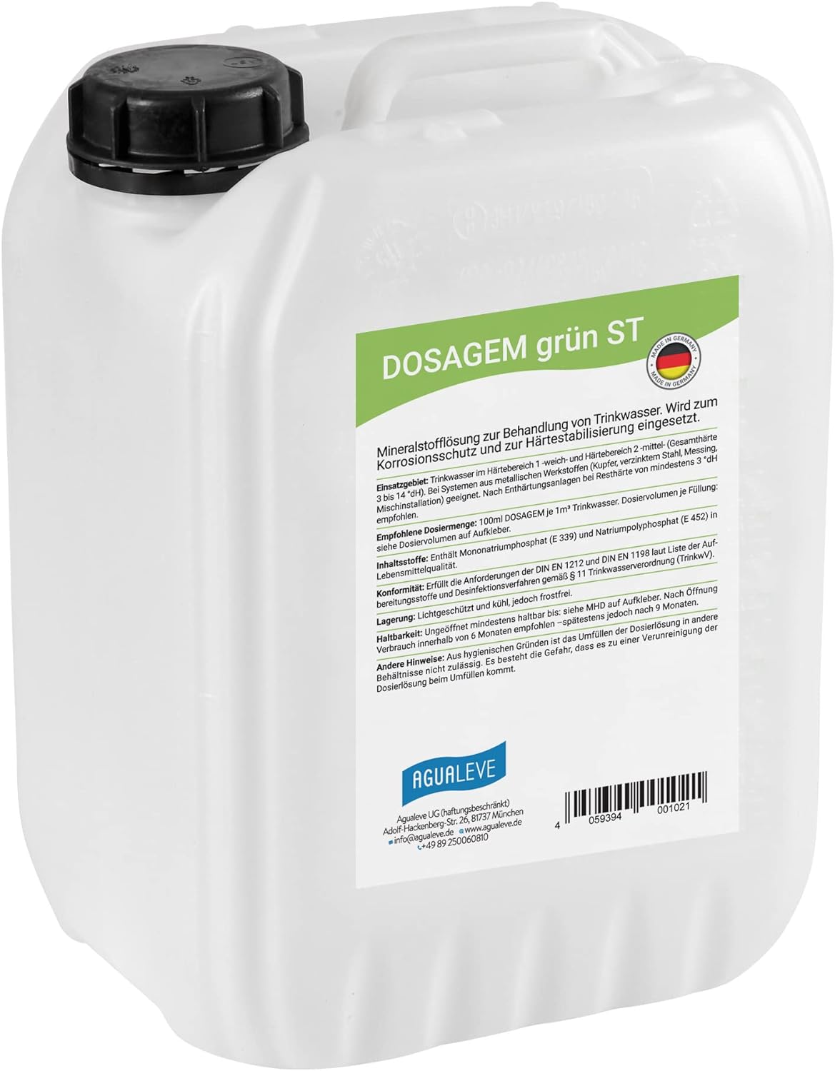 DOSAGEM grün ST Dosierlösung (10 l oder 20 l Kanister)