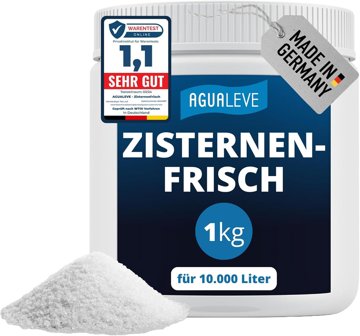 AGUALEVE® Zisternenfrisch  (als 0,5 Kg, 1 Kg, 2,5 Kg und 5 Kg erhältlich)
