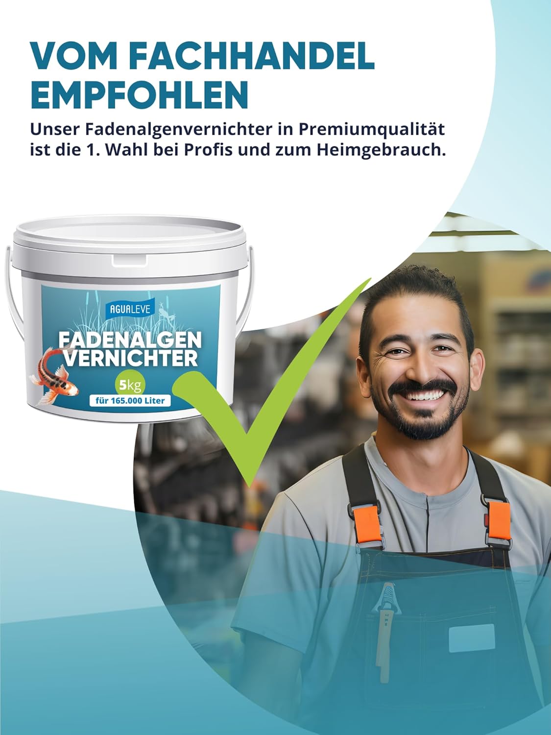 AGUALEVE® Fadenalgenvernichter (als 1 kg und 5 kg erhältlich)