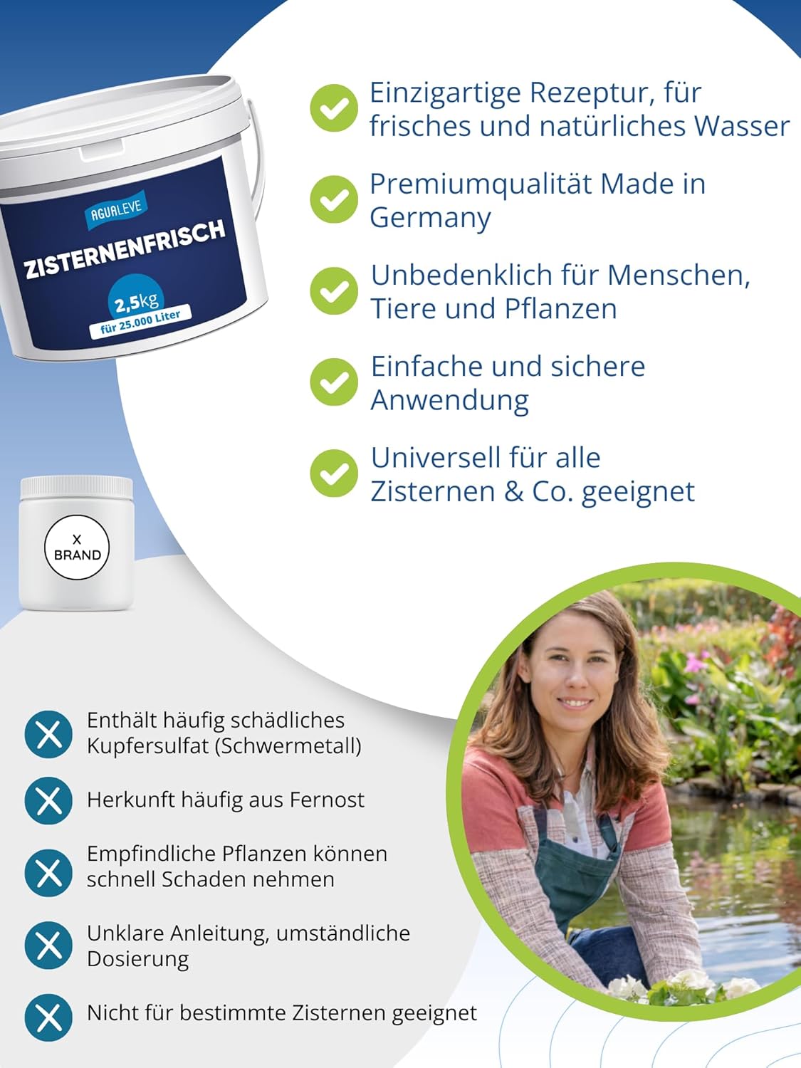 AGUALEVE® Zisternenfrisch  (als 0,5 Kg, 1 Kg, 2,5 Kg und 5 Kg erhältlich)