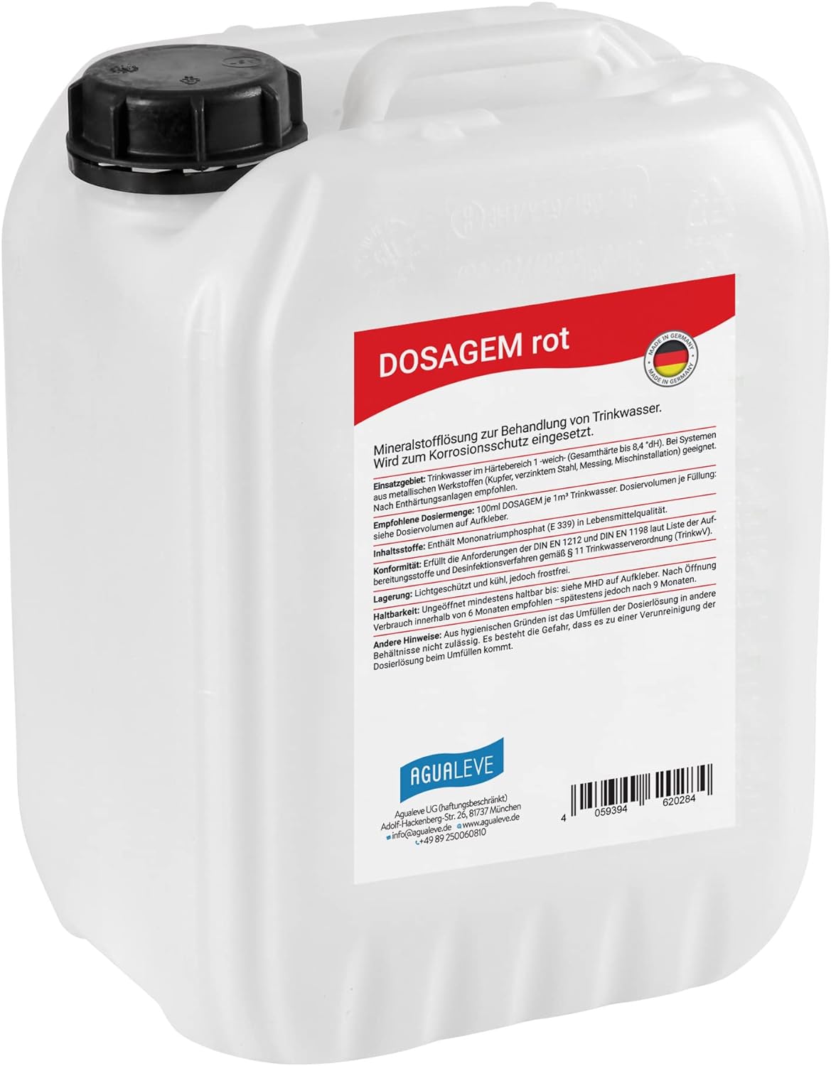 DOSAGEM rot Dosierlösung (10 l oder 20 l Kanister)