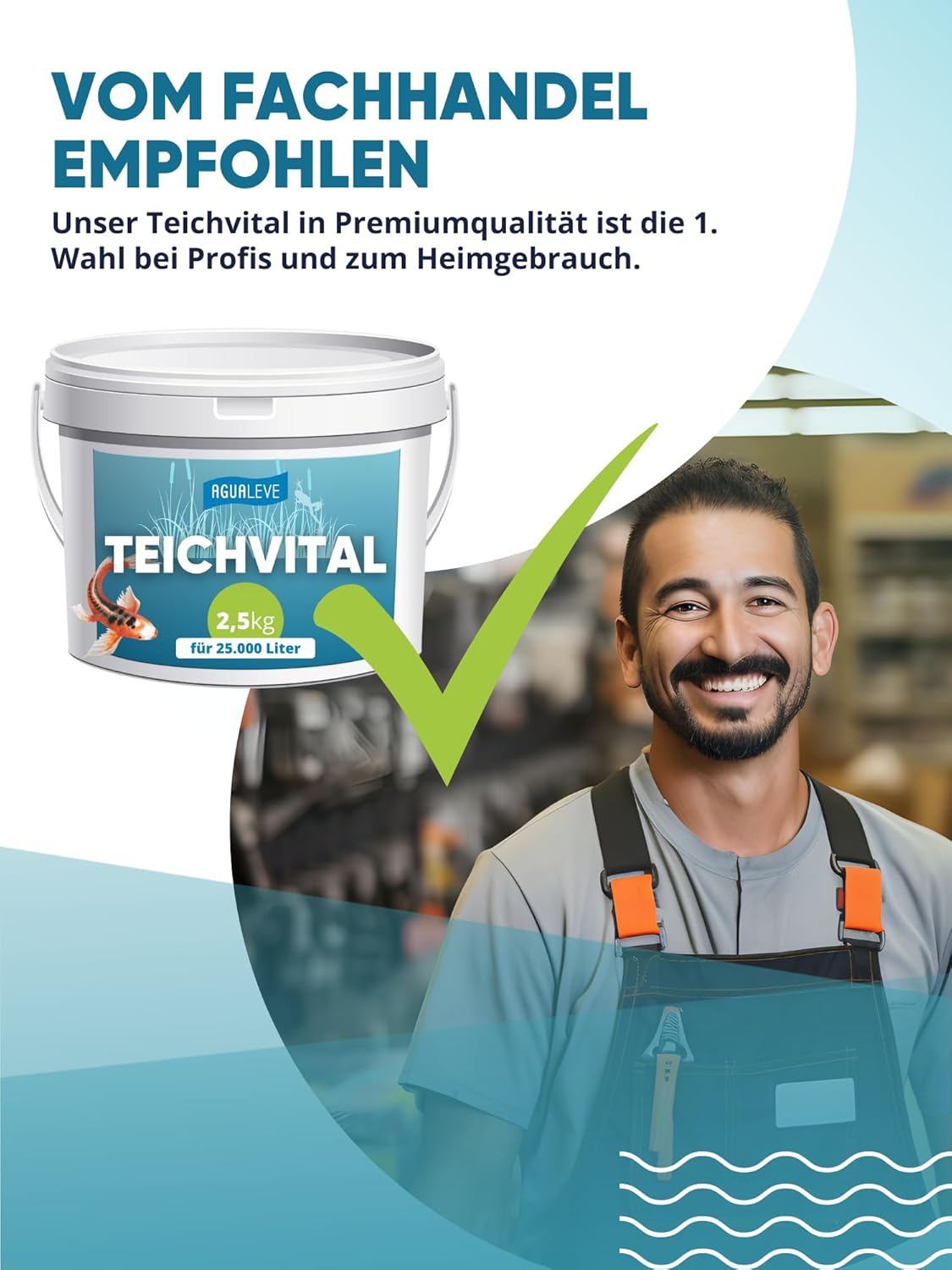 Teichvital (1 kg oder 2,5 kg) ideale Wasserwerte AGUALEVE®