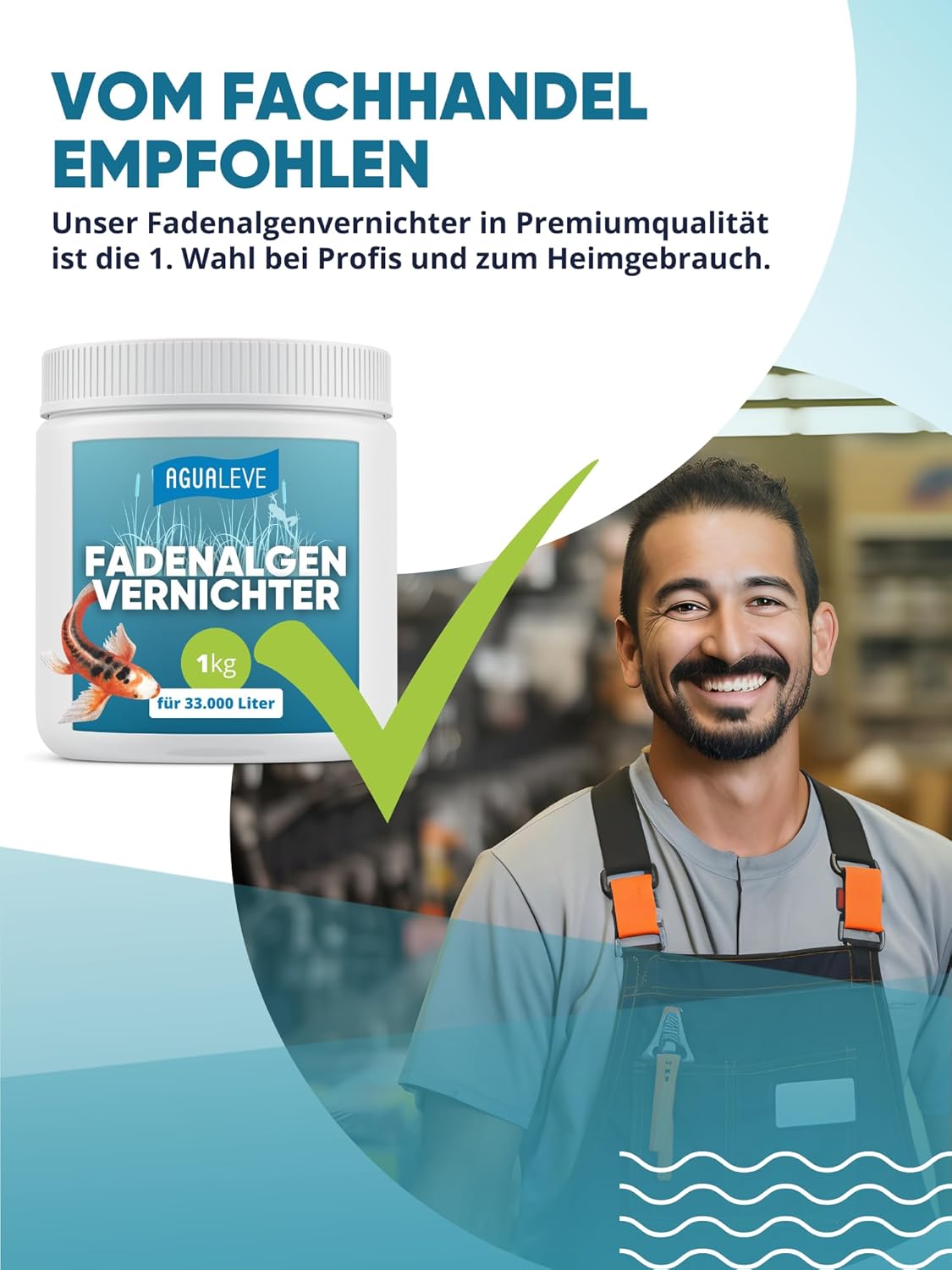 AGUALEVE® Fadenalgenvernichter (als 1 kg und 5 kg erhältlich)