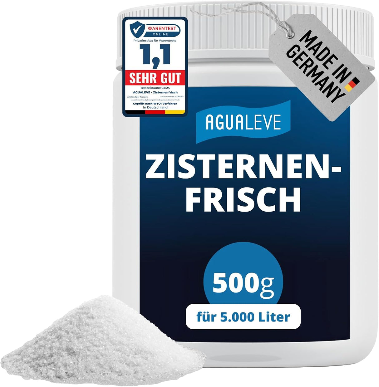 AGUALEVE® Zisternenfrisch  (als 0,5 Kg, 1 Kg, 2,5 Kg und 5 Kg erhältlich)