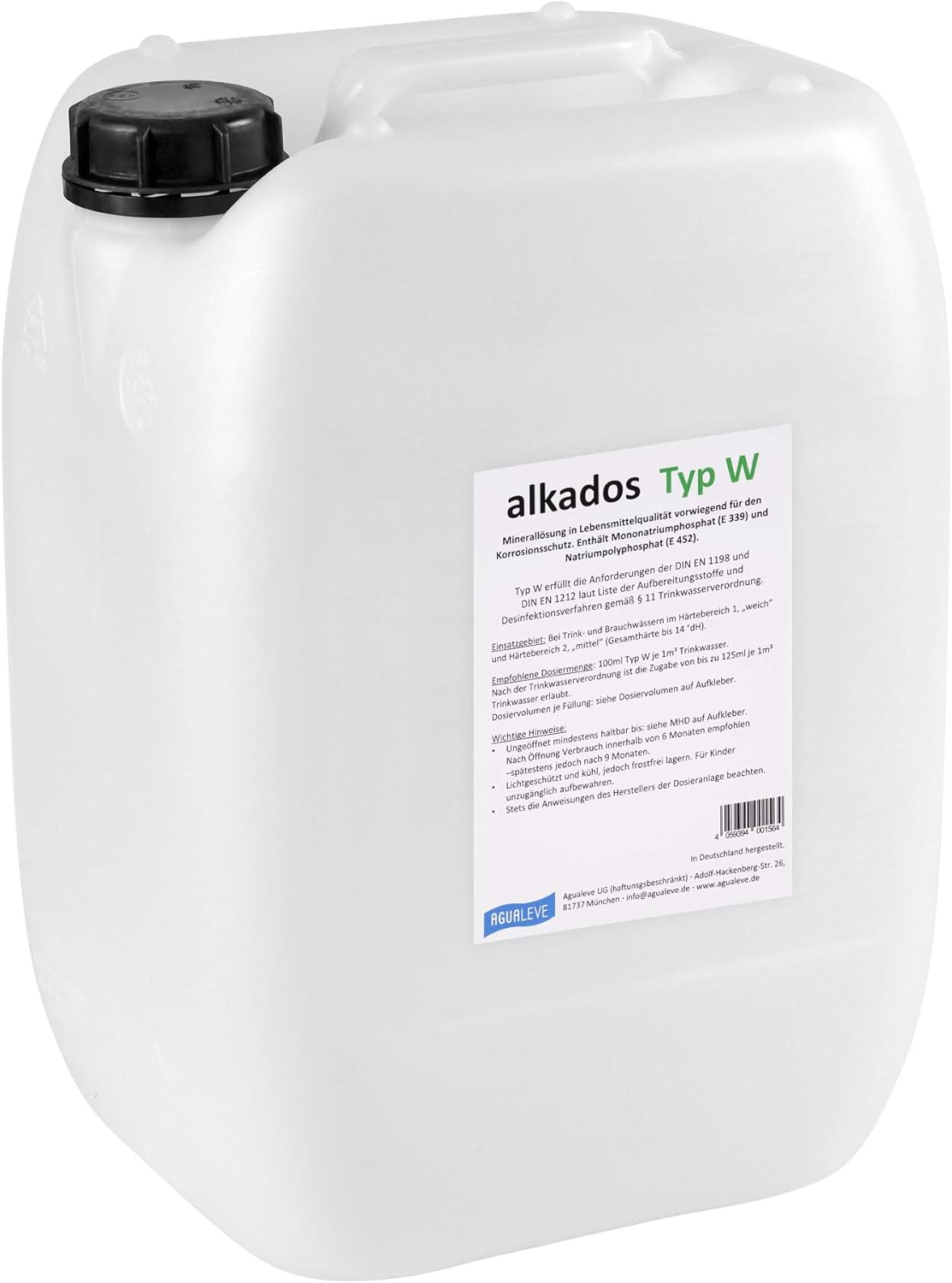 alkados Typ W Dosierlösung (im 10 Ltr. und 20 Ltr. Kanister erhältlich)