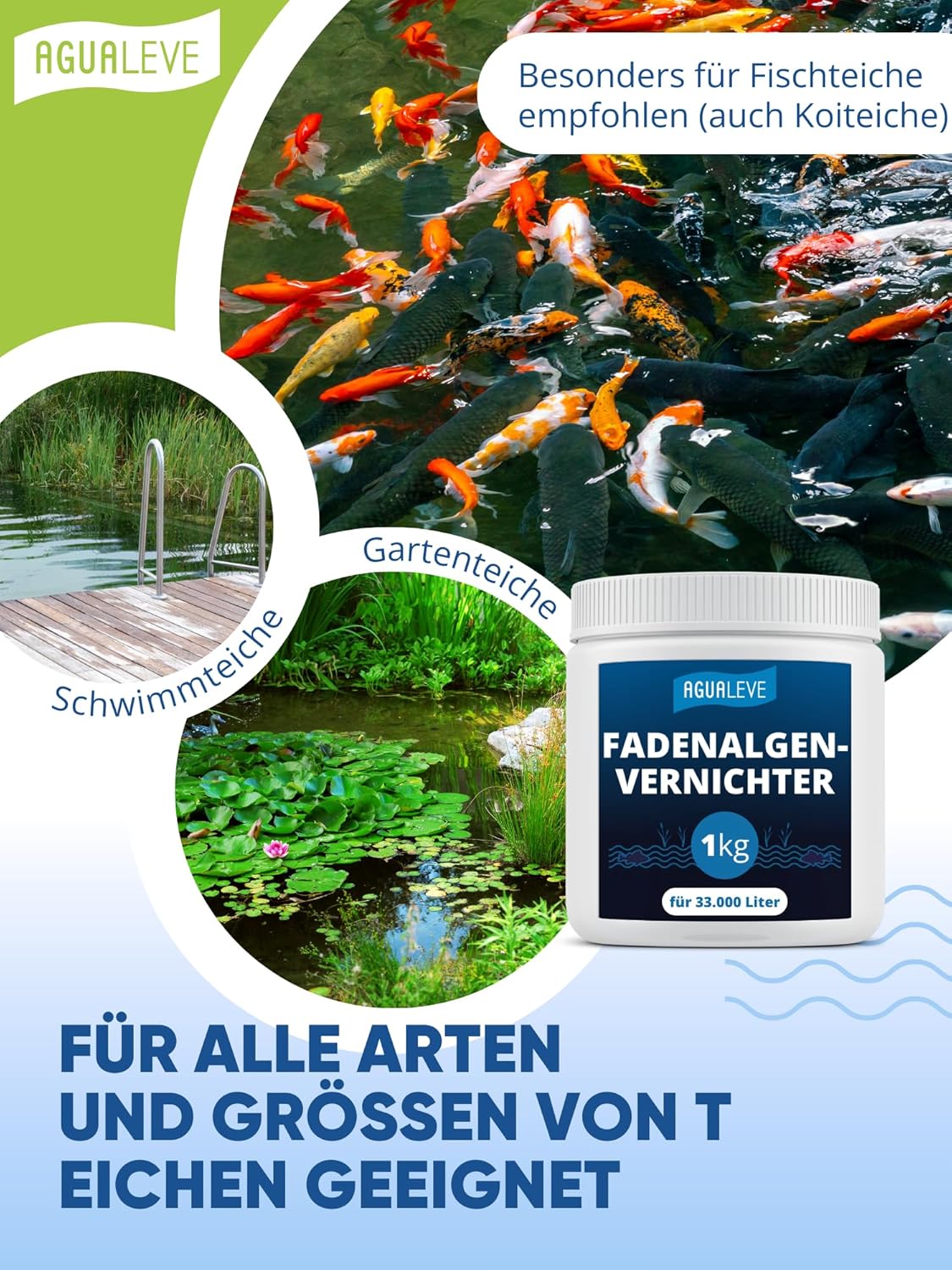 Fadenalgenvernichter 1kg AGUALEVE