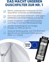 Wasserfilter Dusche (in chrom, weiß und schwarz erhältlich)