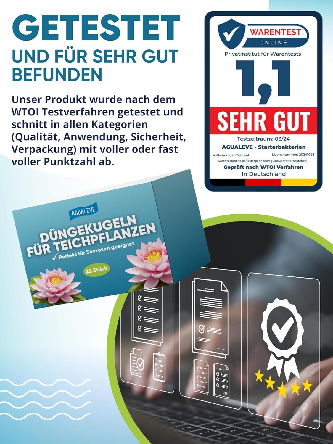 22 Düngekugeln für Teichpflanzen perfekt für Seerosen