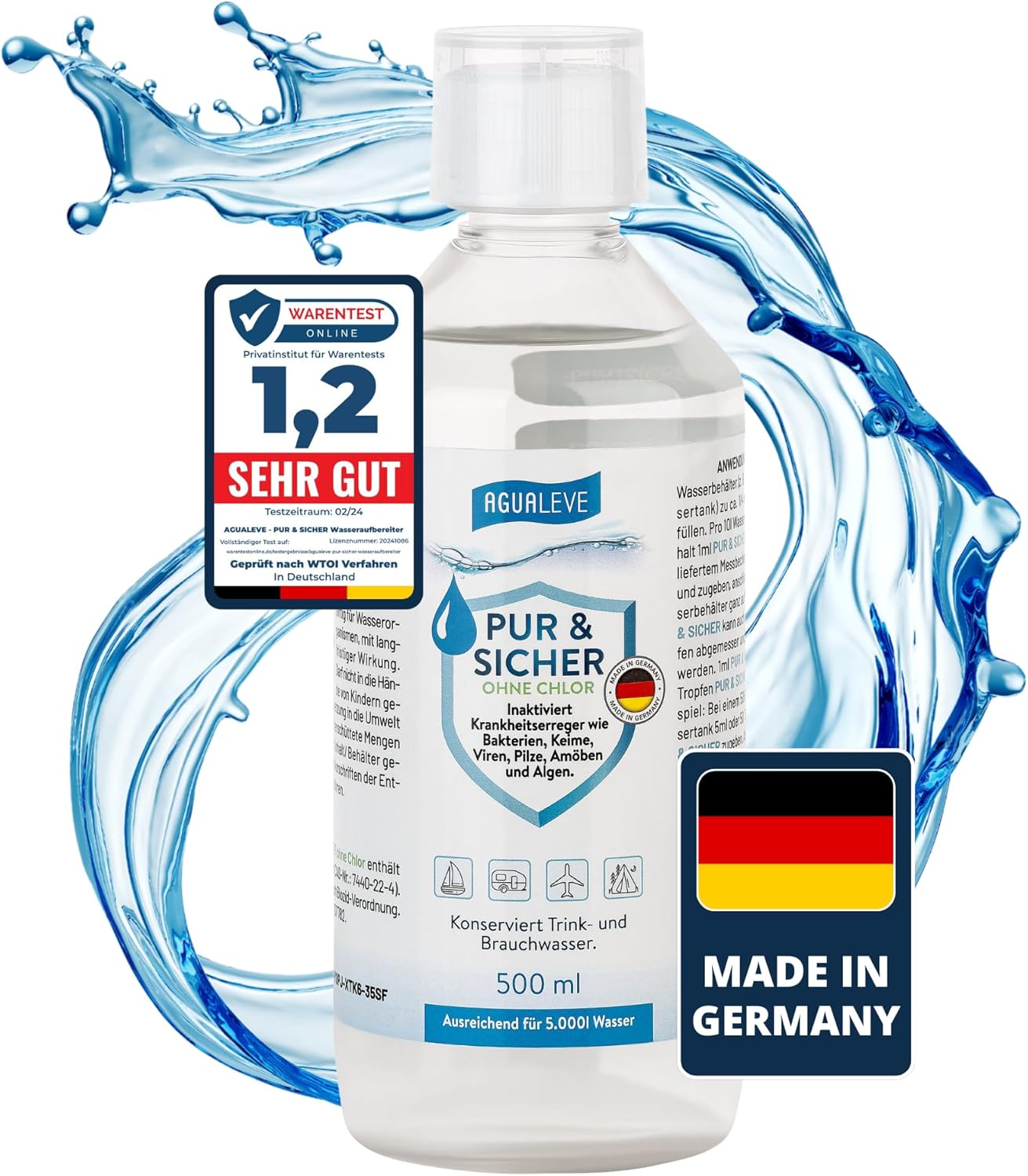 PUR & SICHER ohne Chlor Trinkwasseraufbereitung