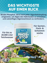 Phosstop 1kg Phosphatbinder für Teiche AGUALEVE®