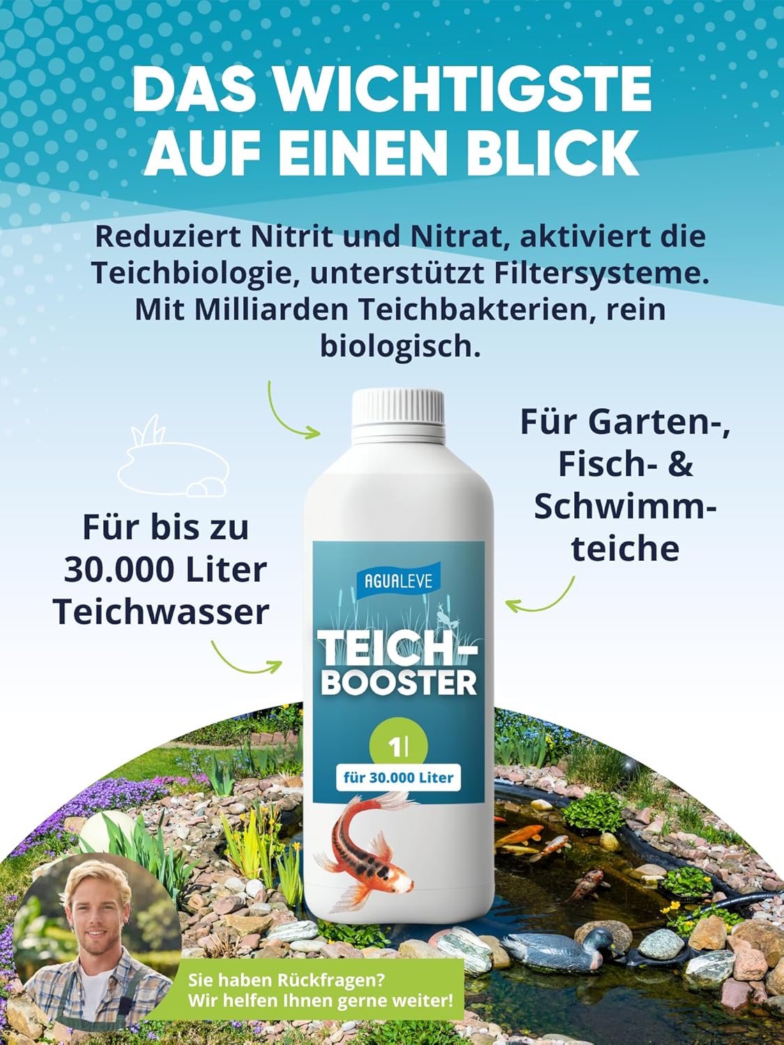 AGUALEVE® Teichbooster 1l