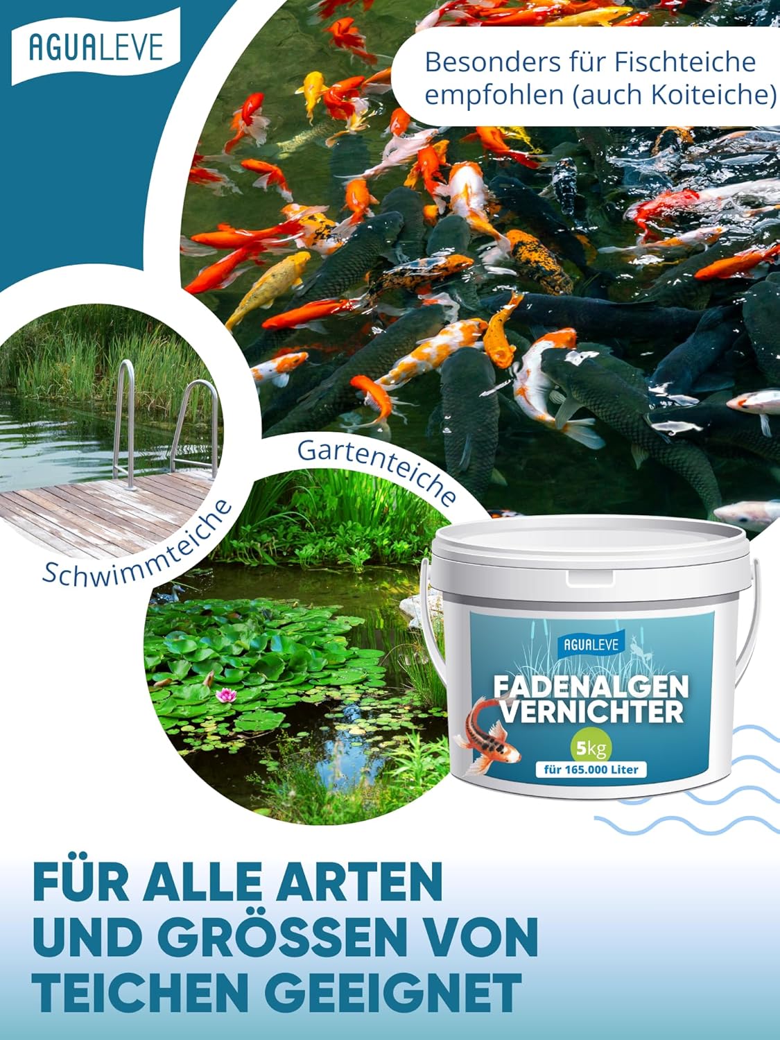 AGUALEVE® Fadenalgenvernichter (als 1 kg und 5 kg erhältlich)
