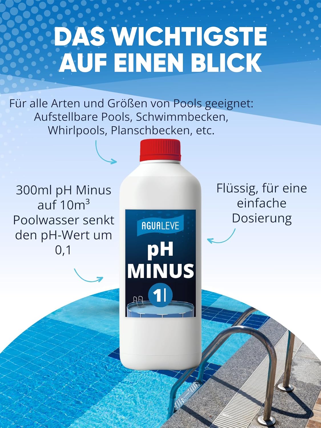 AGUALEVE® pH Minus 1 Ltr.