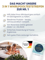 AGUALEVE® 3 in 1 Whirlpool Teststreifen 160 Stück