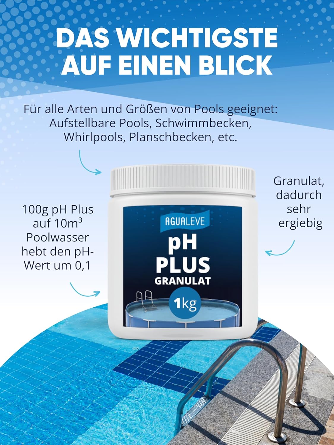 AGUALEVE® pH Plus Granulat 1kg