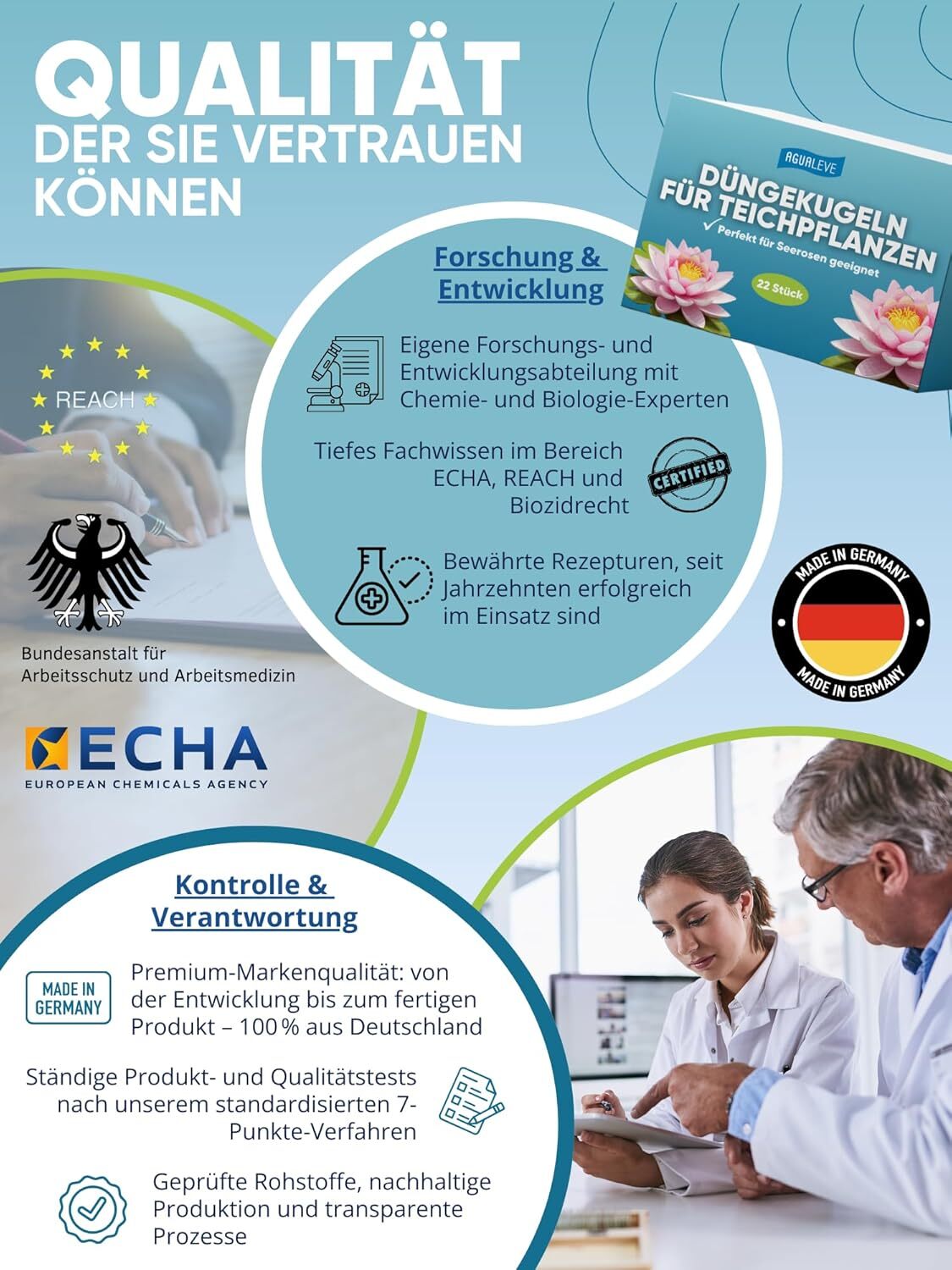 22 Düngekugeln für Teichpflanzen perfekt für Seerosen