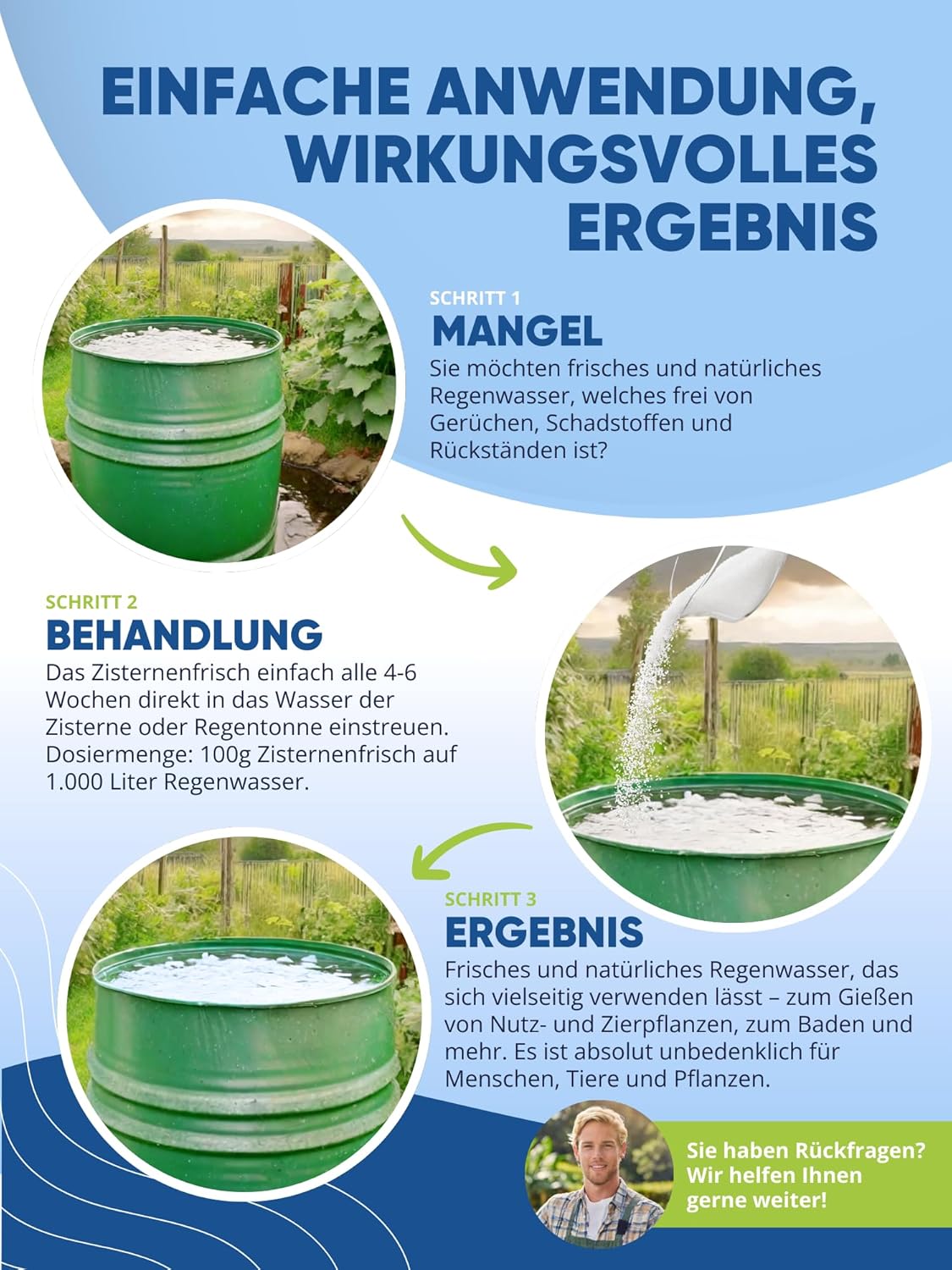 AGUALEVE® Zisternenfrisch  (als 0,5 Kg, 1 Kg, 2,5 Kg und 5 Kg erhältlich)