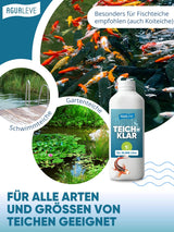 Teichklar (1 l oder 5 l ) Teichwasser klar bekommen mit AGUALEVE®