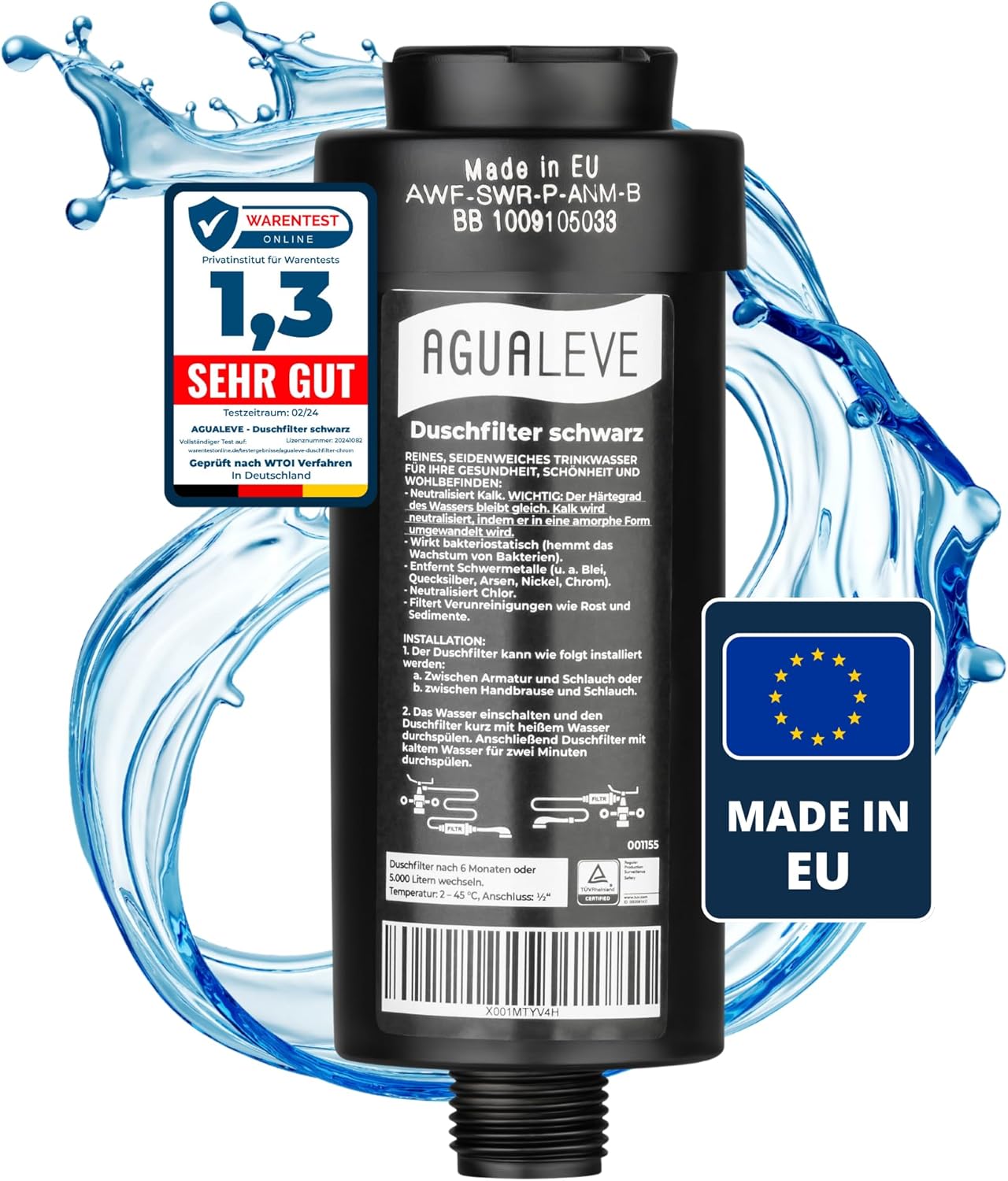 Duschfilter gegen Kalk, Schwermetalle & mehr