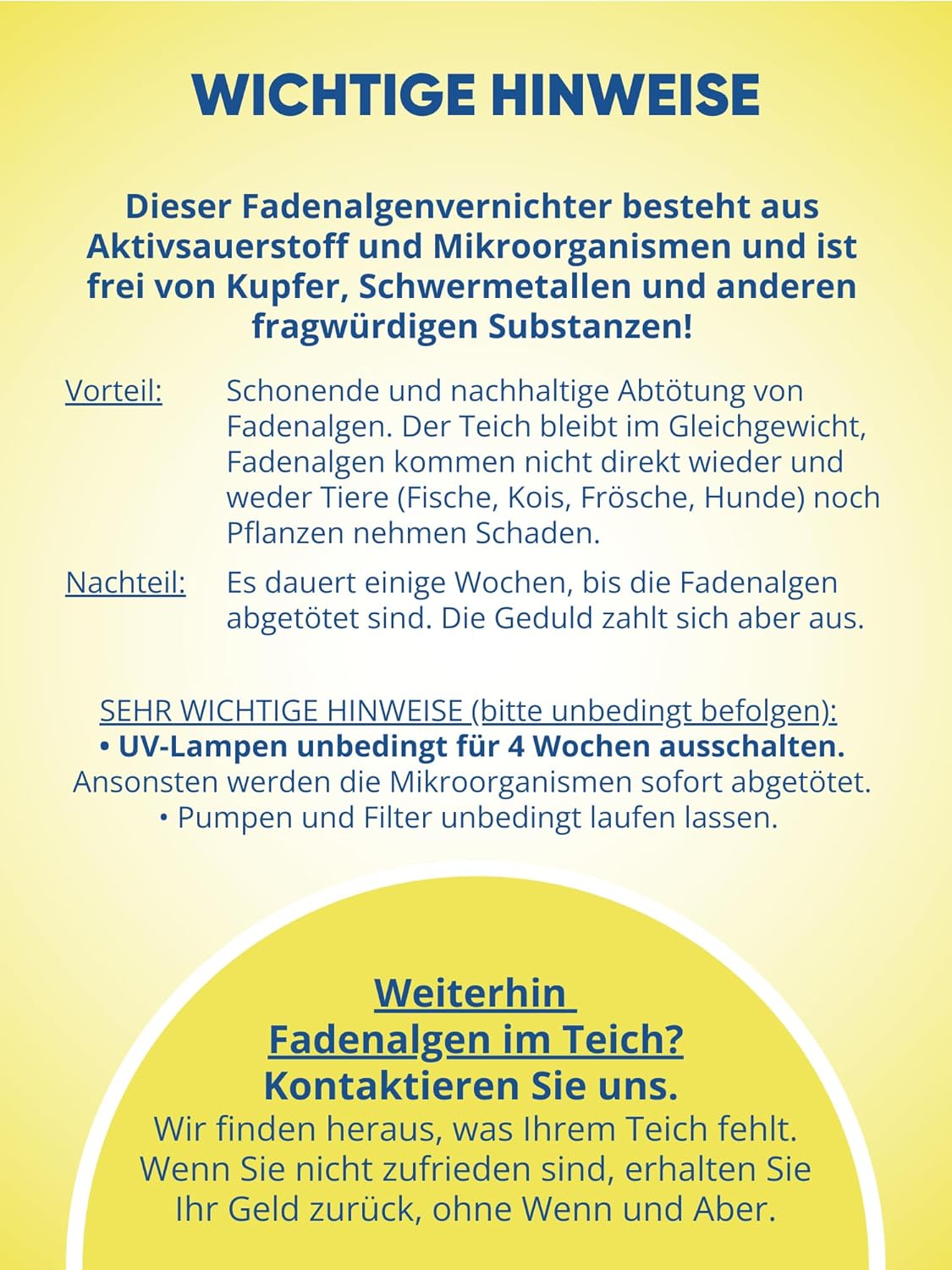 Fadenalgenvernichter 1kg AGUALEVE