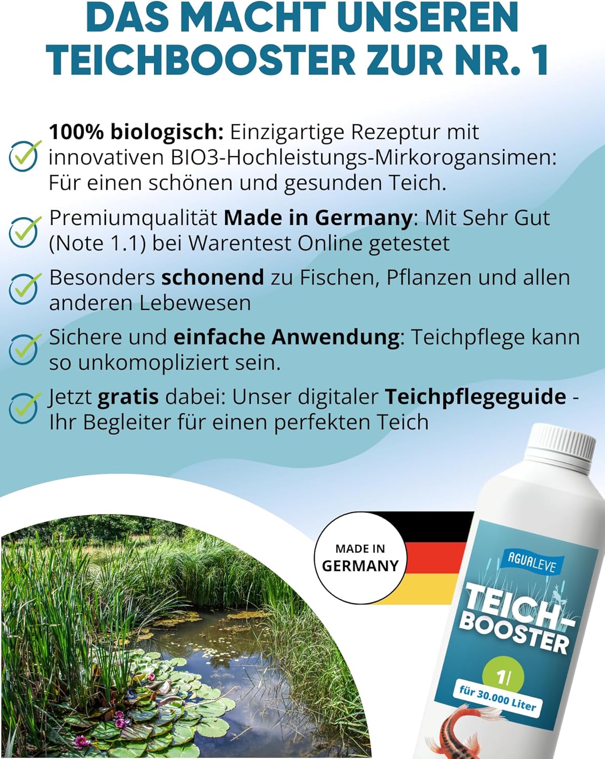 AGUALEVE® Teichbooster 1l