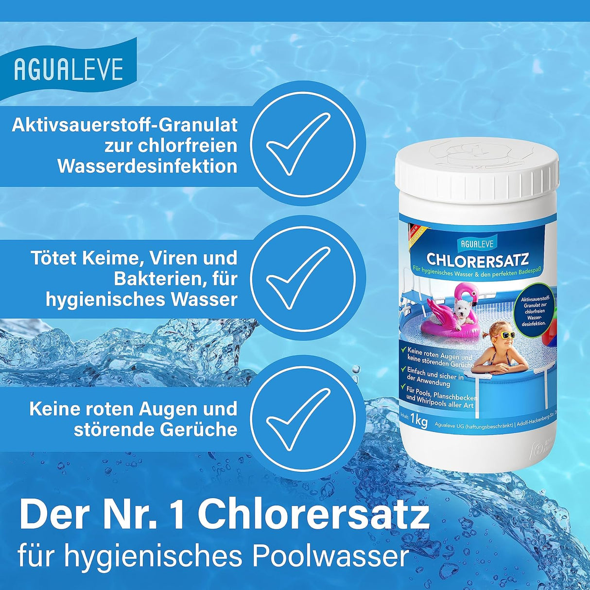 AGUALEVE Aktivsauerstoff (als Chlorersatz) 1kg