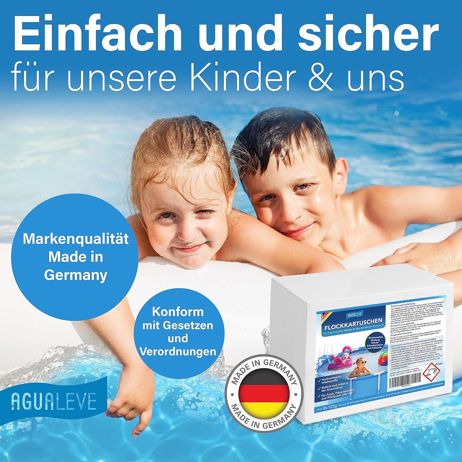 Flockkartuschen Pool 1kg (8x125g)