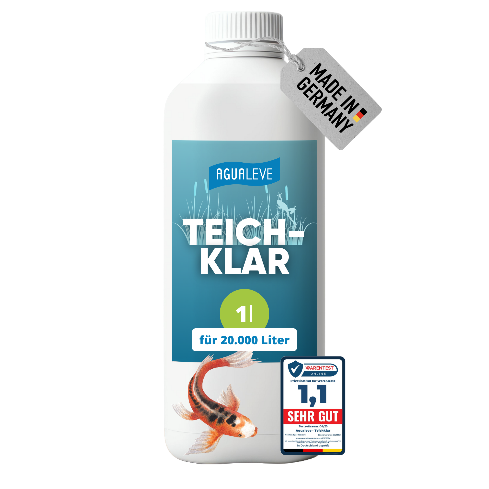 Teichklar bei grünem Teichwasser AGUALEVE®