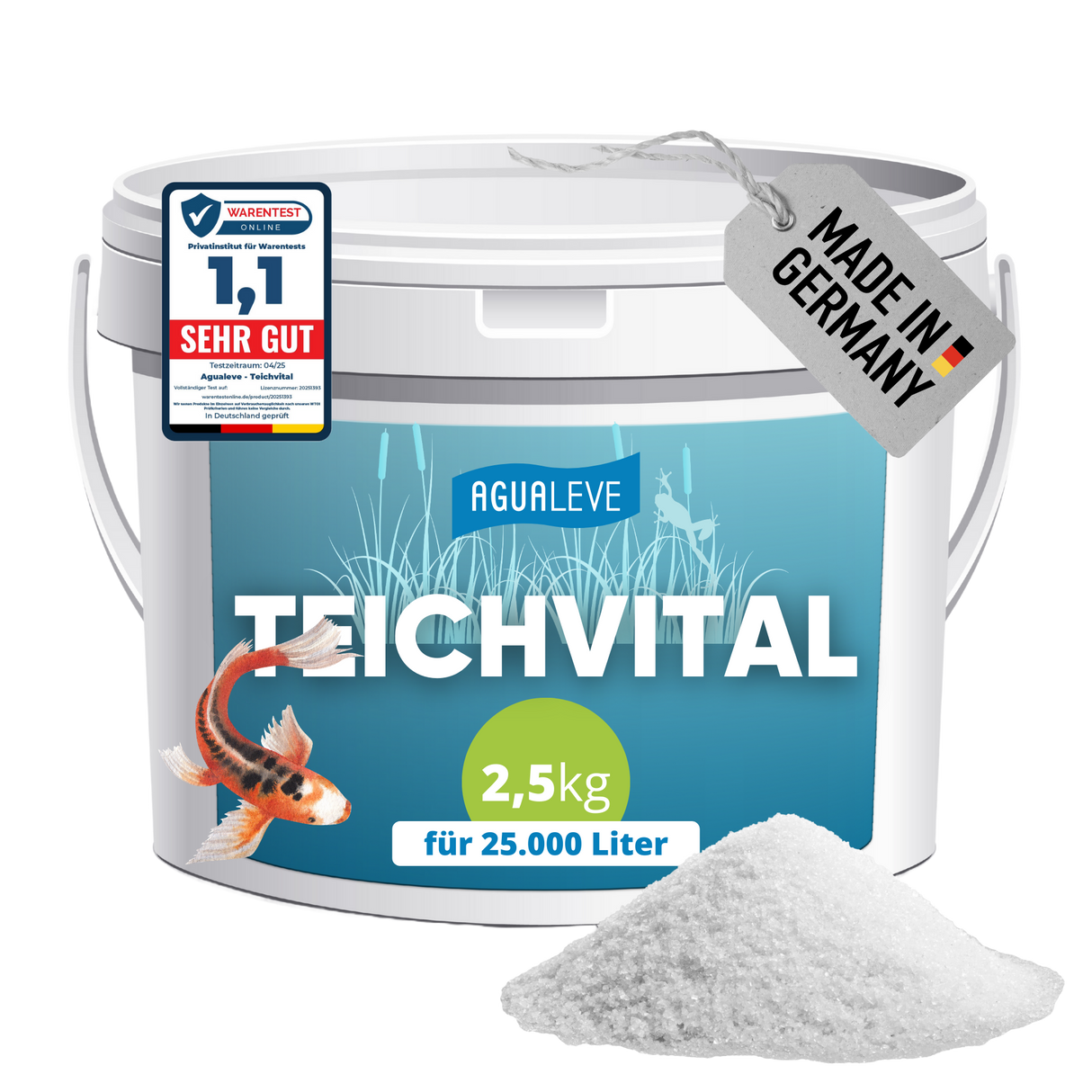 Teichvital (1 kg oder 2,5 kg) ideale Wasserwerte AGUALEVE®