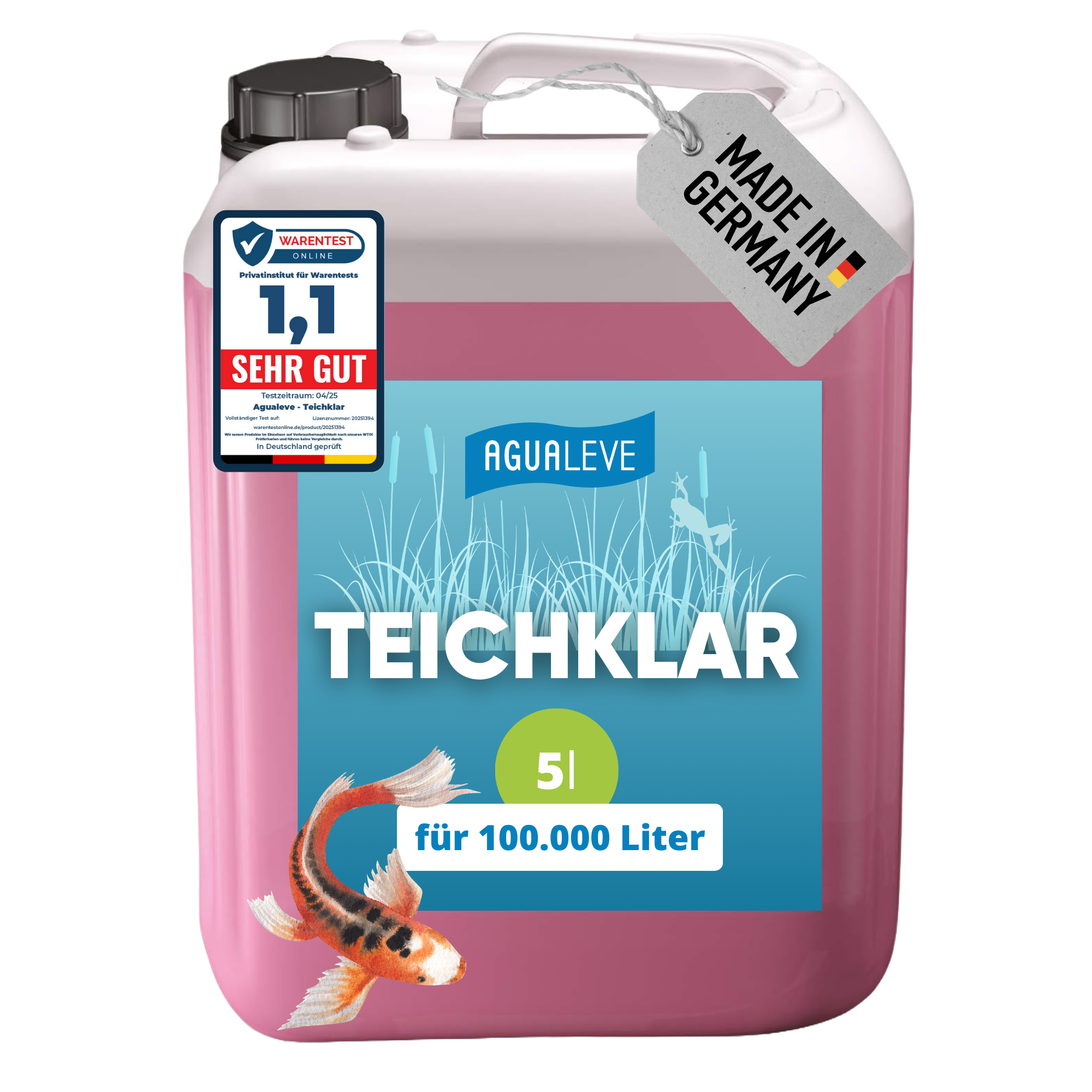 Teichklar bei grünem Teichwasser AGUALEVE®