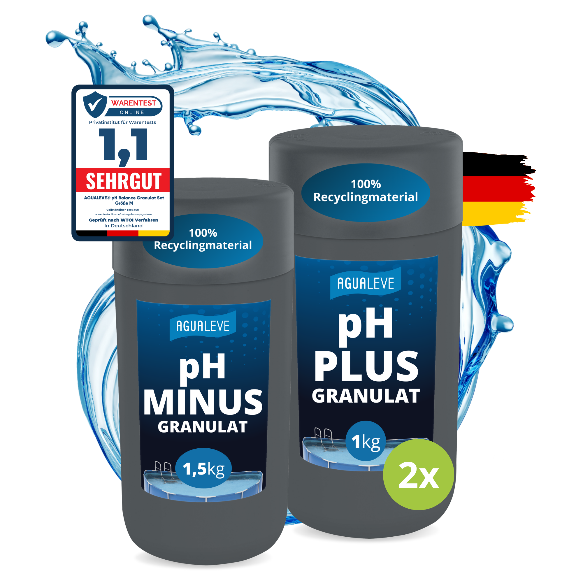 pH Balance Set Granulat Pool