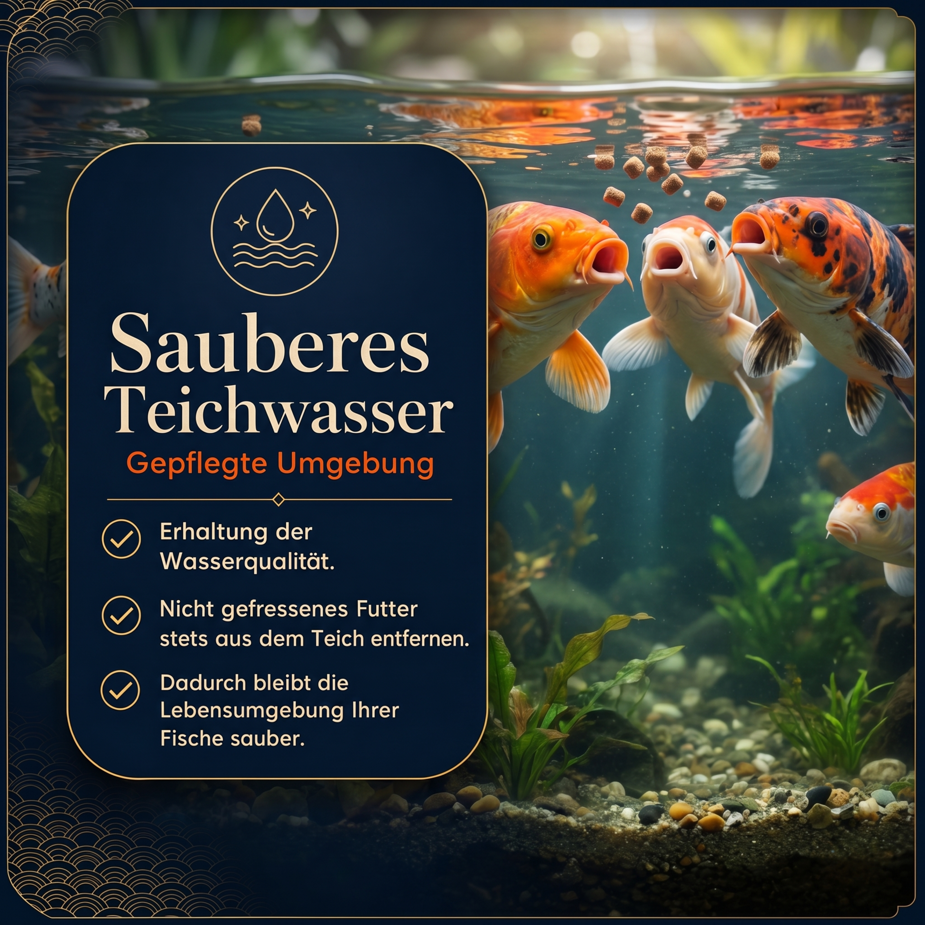 PRO KOI Hauptfutter Groß-Pellets täglich | schwimmende Pellets 6 mm