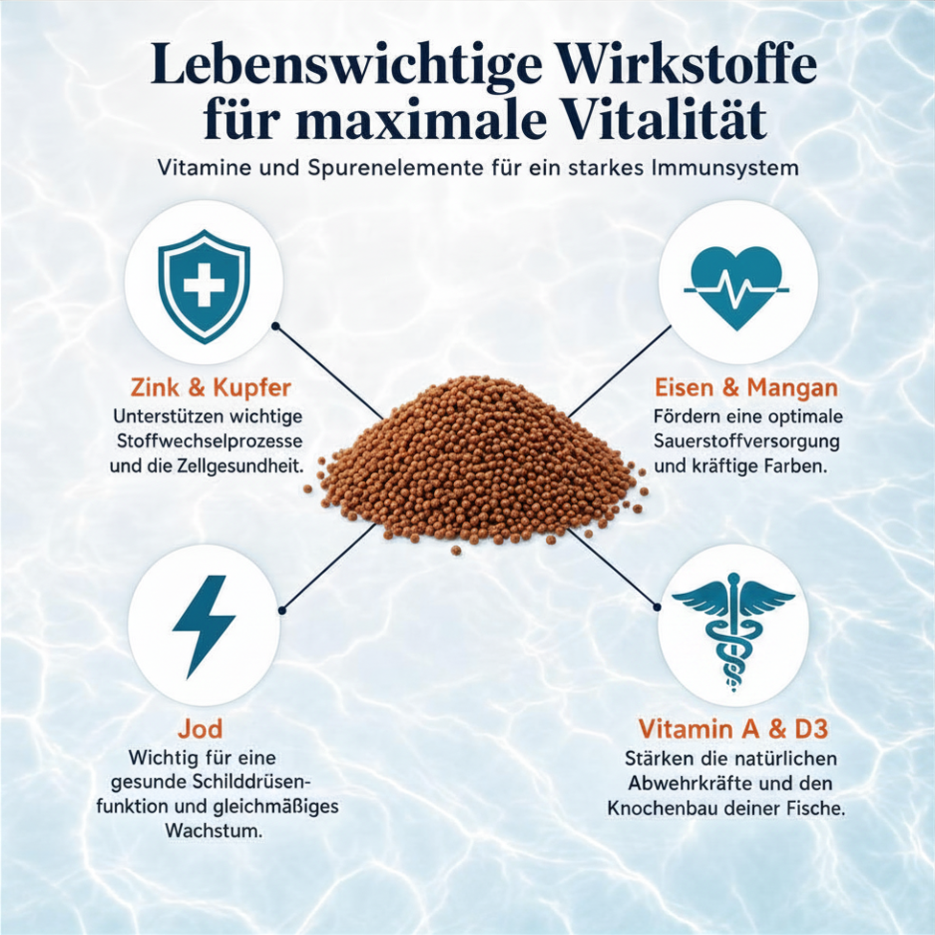 PRO TEICH Biotopfischfutter Pellets ganzjährig | sinkende Pellets 2 mm