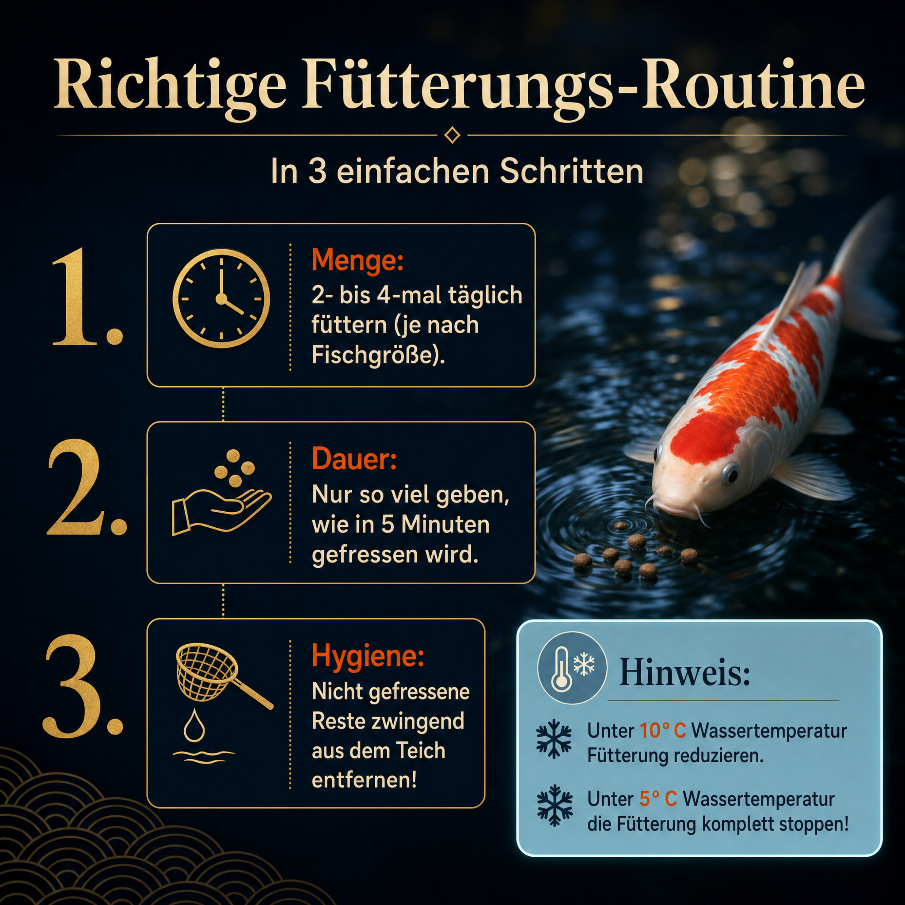 PRO KOI Winterfutter | sinkende Pellets 4,5 mm