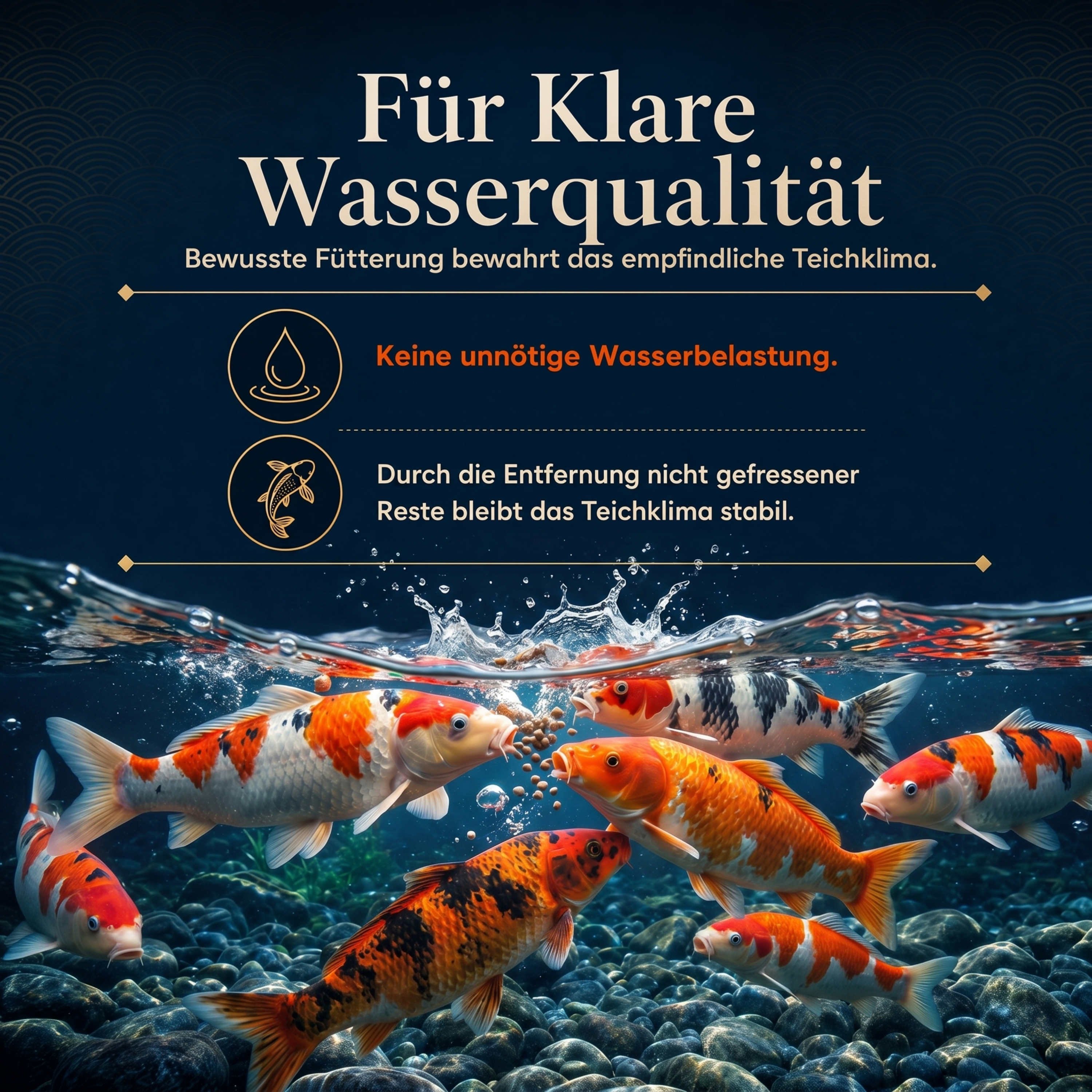 PRO KOI Vitalfutter ganzjährig | schwimmende Pellets 6 mm